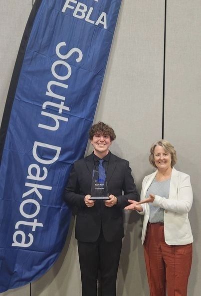 Shawn Boehmer of Mitchell, South Dakota FBLA member, 2023 National Leadership Conference