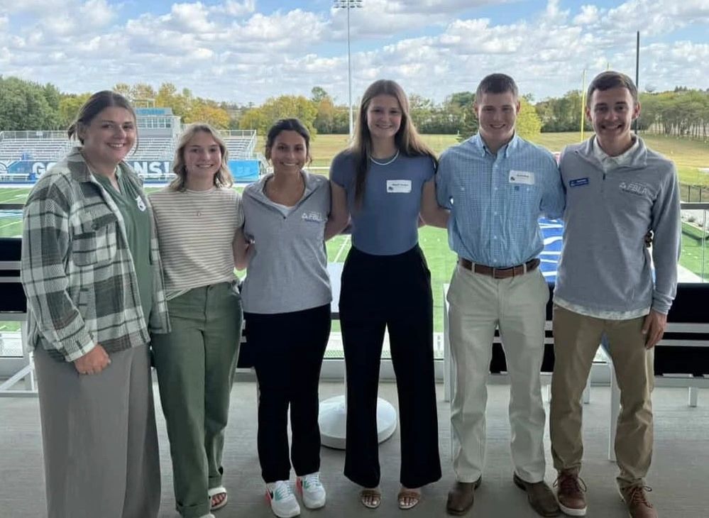South Dakota FBLA: members posing outdoors