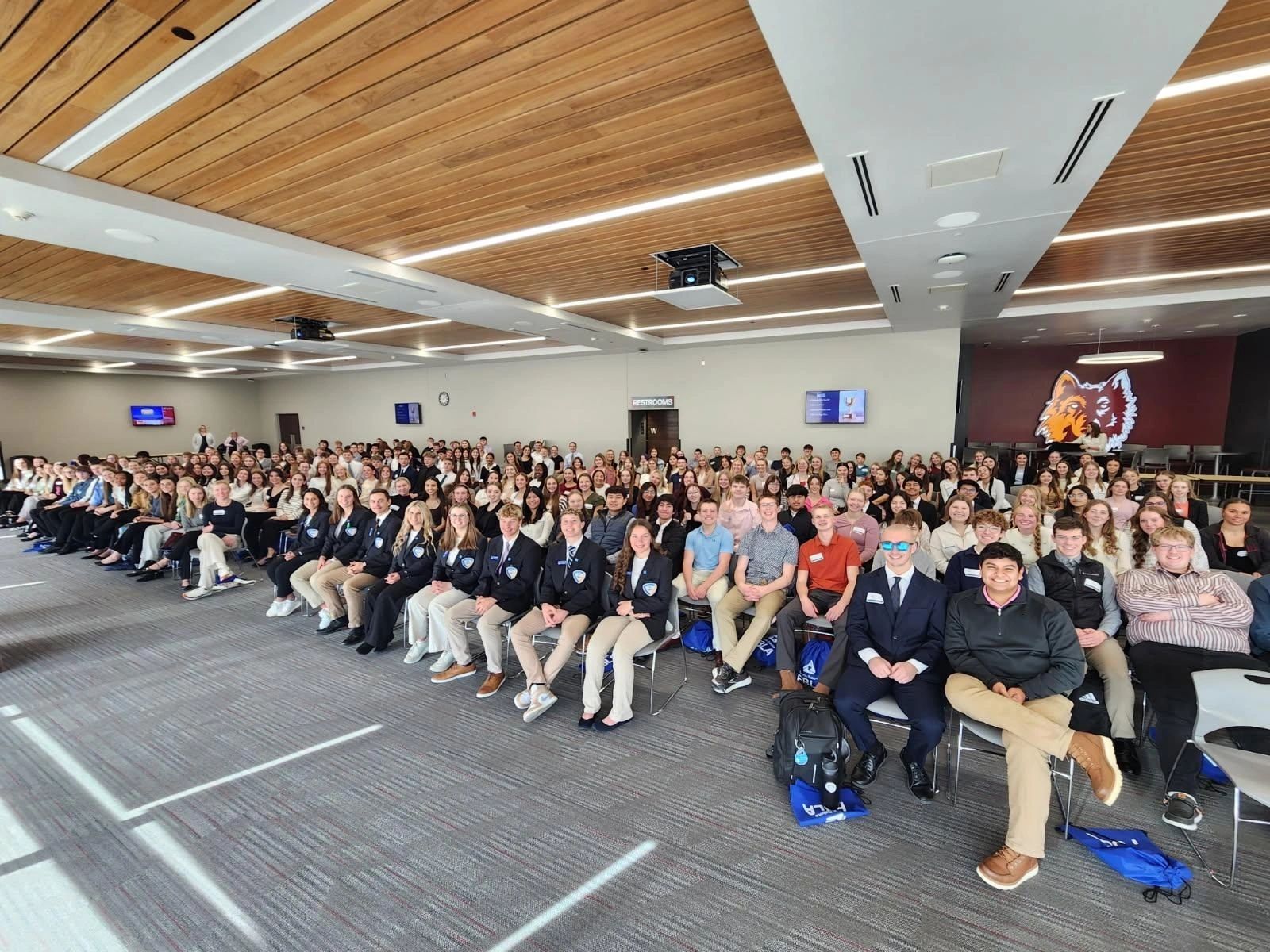 South Dakota FBLA: members seated in a conference auditorium